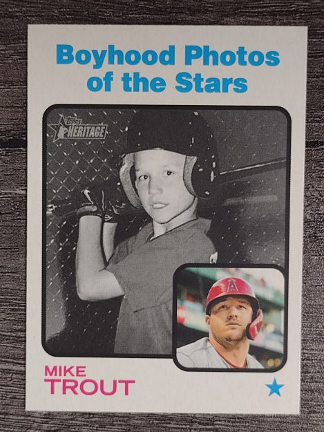 2022 Topps Heritage #341 Mike Trout