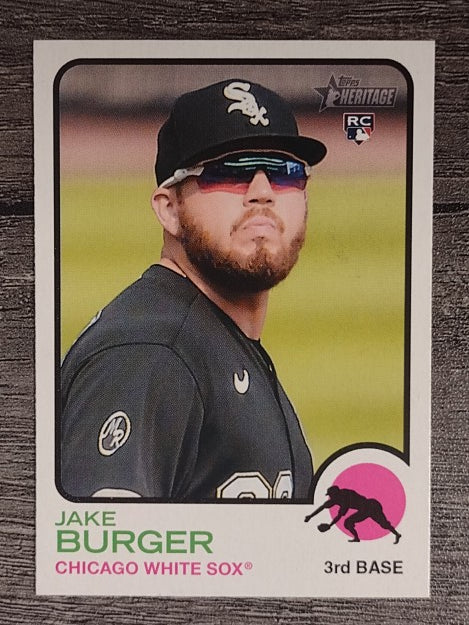 2022 Topps Heritage #381 Jake Burger RC