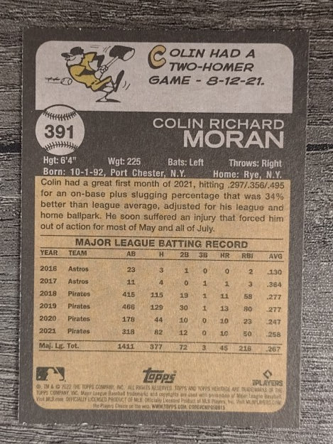 2022 Topps Heritage #391 Colin Moran