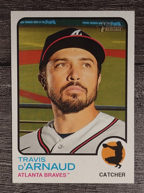2022 Topps Heritage #396 Travis d'Arnaud