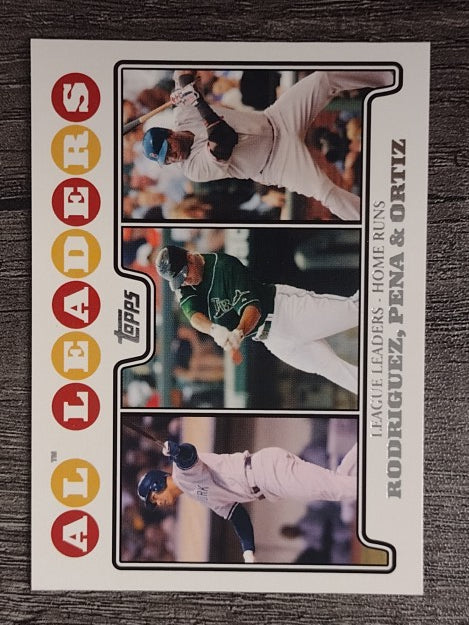 2008 Topps #61 Alex Rodriguez/Carlos Pena/David Ortiz