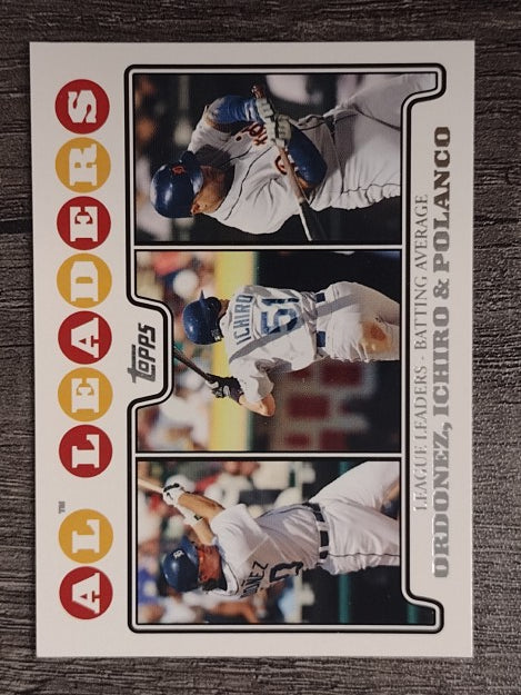 2008 Topps #15 Magglio Ordonez/Ichiro Suzuki/Placido Polanco