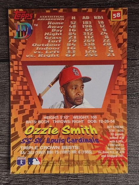 1995 Topps D3 #58 Ozzie Smith
