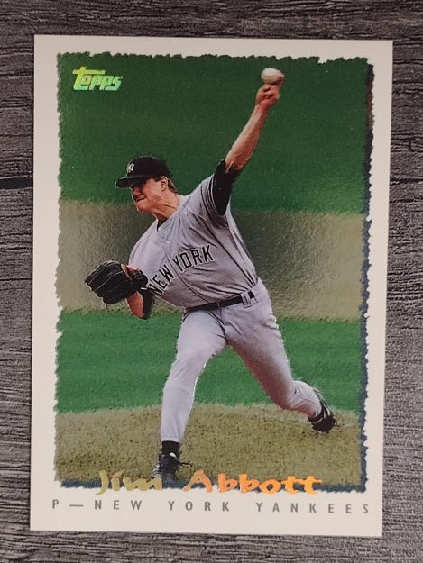 1995 Topps Cyberstats #42 Jim Abbott