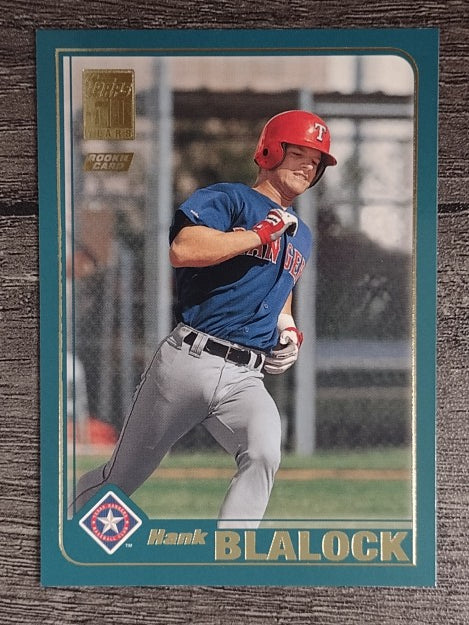 2001 Topps Traded #T214 Hank Blalock RC