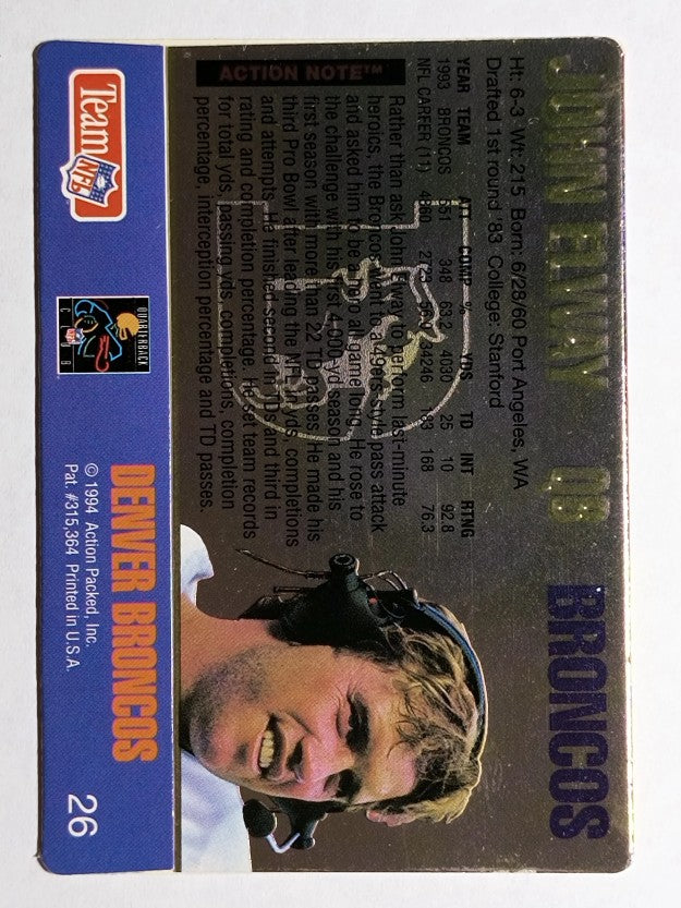 1994 Action Packed #26 John Elway