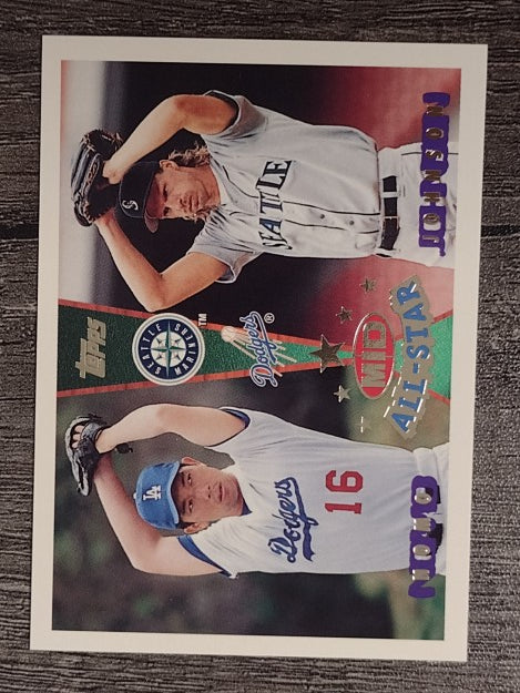 1995 Topps Traded #164T Hideo Nomo/Randy Johnson AS