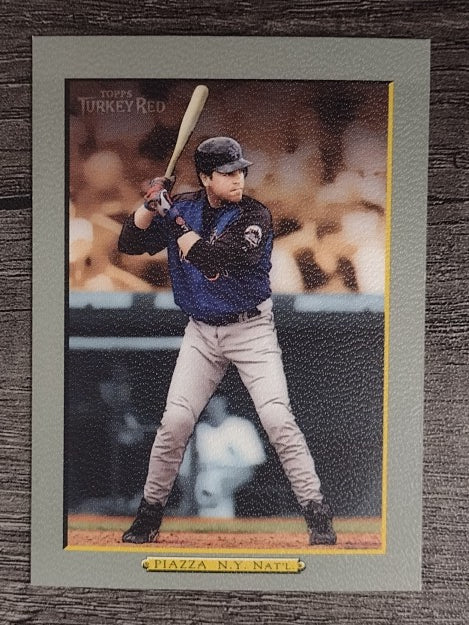 2005 Topps Turkey Red #16A Mike Piazza Blue Uni SP