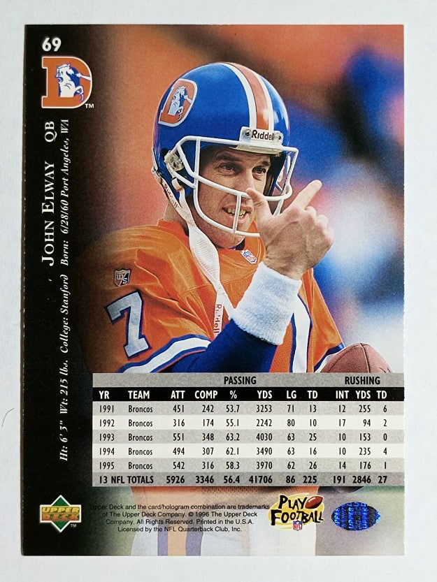 1996 Upper Deck Silver #69 John Elway