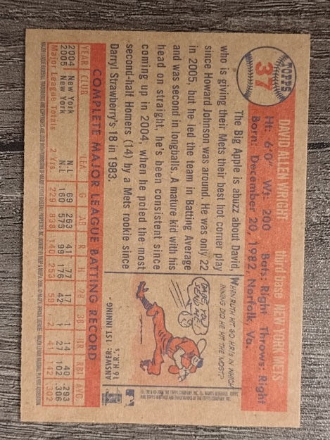 2006 Topps Heritage #37 David Wright