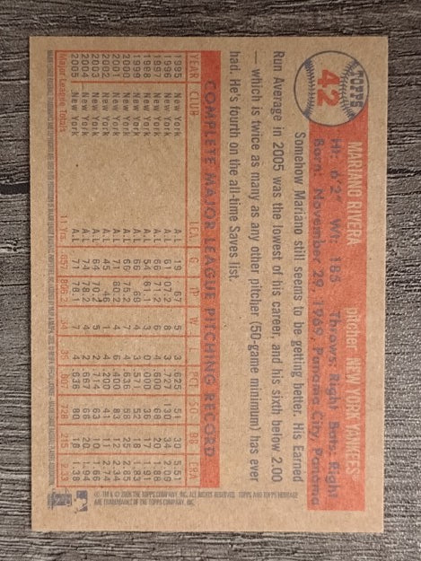 2006 Topps Heritage #42 Mariano Rivera