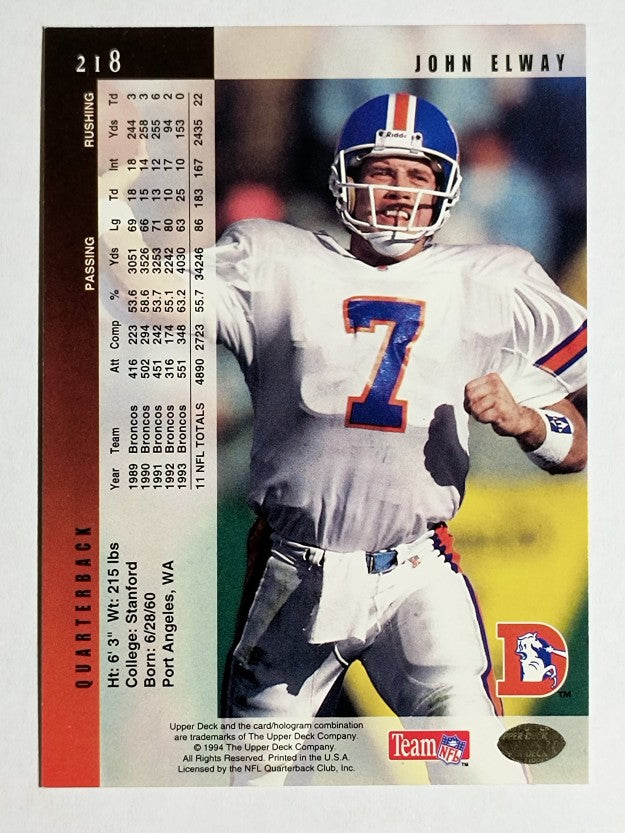 1994 Upper Deck #218 John Elway