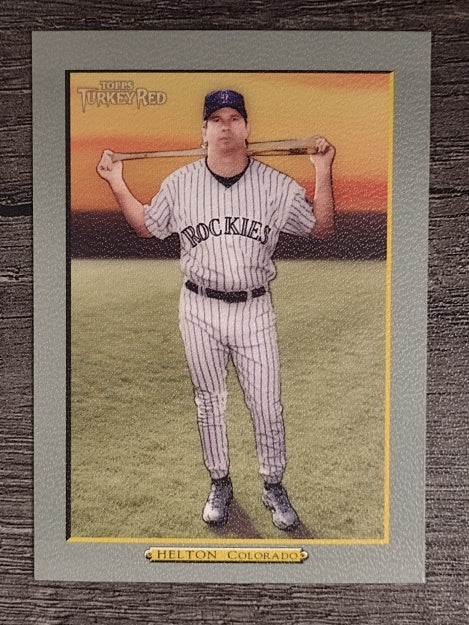2005 Topps Turkey Red #270B Todd Helton Yellow Sky SP
