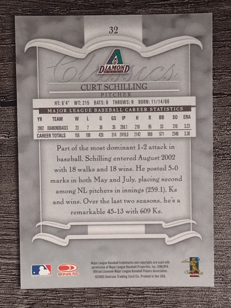 2003 Donruss Classics #32 Curt Schilling