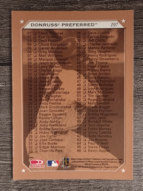 1997 Donruss Preferred #197 Vladimir Guerrero CL B