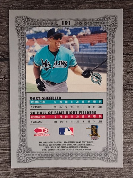 1997 Donruss Preferred #191 Gary Sheffield NT S