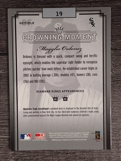2003 Diamond Kings Bronze Foil #19 Magglio Ordonez