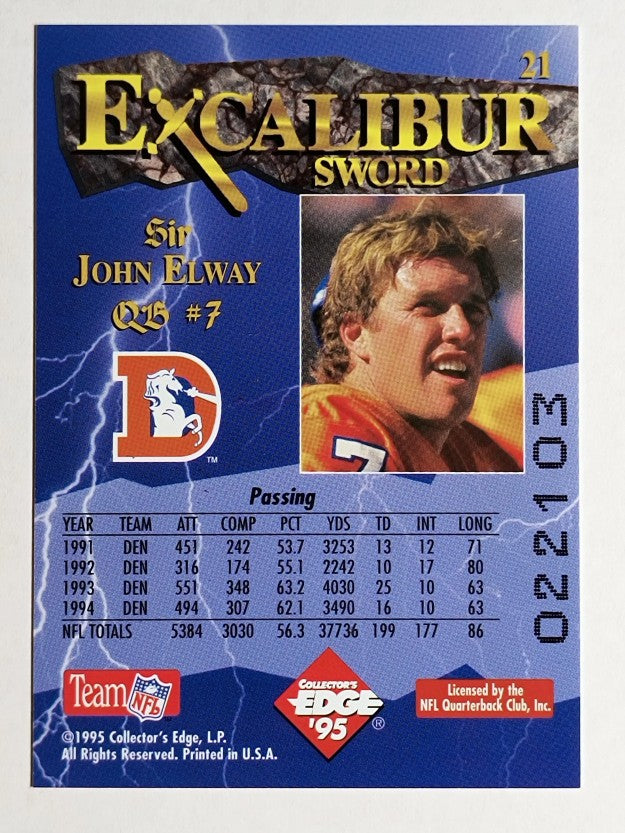 1995 Excalibur #21 John Elway