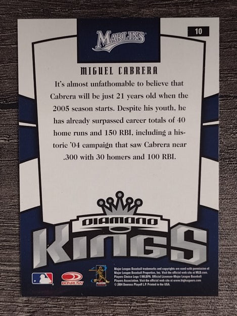 2005 Donruss #10 Miguel Cabrera DK (NM)