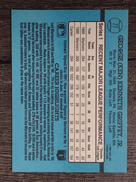 1991 Donruss #77 Ken Griffey Jr.
