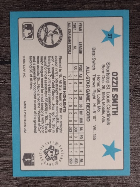 1988 Donruss All-Stars #37 Ozzie Smith