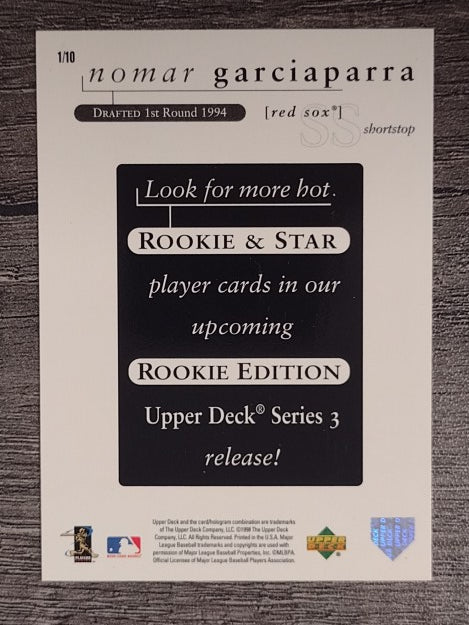 1998 Upper Deck Rookie Edition Preview #1 Nomar Garciaparra