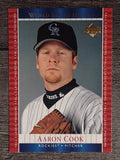 2002 Upper Deck World Series Heroes #130 Aaron Cook PH RC