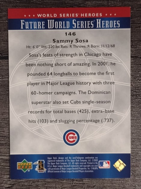 2002 Upper Deck World Series Heroes #146 Sammy Sosa FWS (NM)