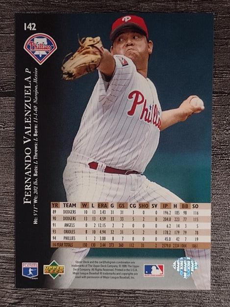 1995 Upper Deck Electric Diamond #142 Fernando Valenzuela