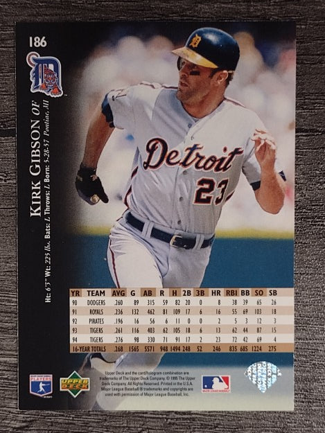 1995 Upper Deck Electric Diamond #186 Kirk Gibson
