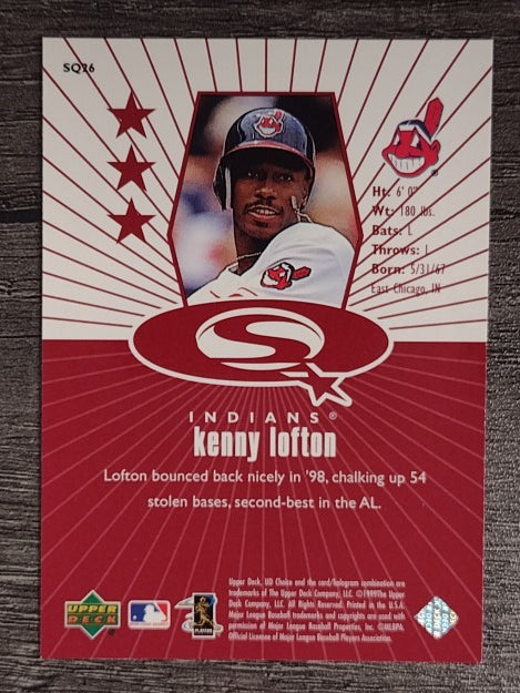 1999 UD Choice StarQuest Red #26 Kenny Lofton