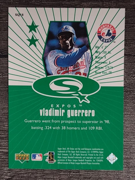 1999 UD Choice StarQuest Green #18 Vladimir Guerrero