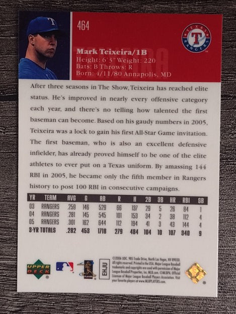 2006 Upper Deck Special F/X #464 Mark Teixeira