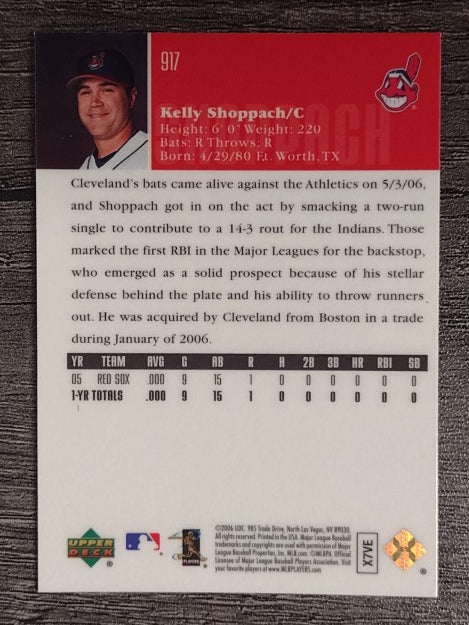 2006 Upper Deck Special F/X #917 Kelly Shoppach