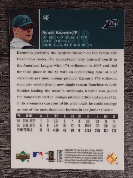 2006 Upper Deck Special F/X #448 Scott Kazmir