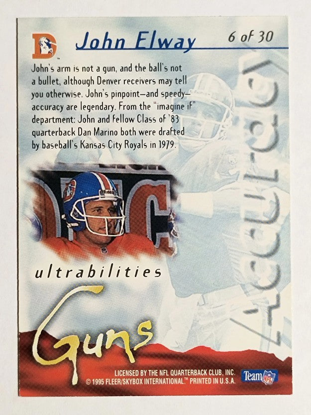1995 Ultra Ultrabilities #6 John Elway