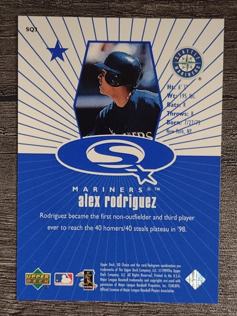 1999 UD Choice StarQuest #3 Alex Rodriguez
