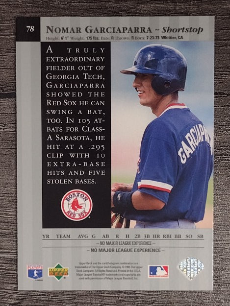 1995 Upper Deck Special Edition #78 Nomar Garciaparra