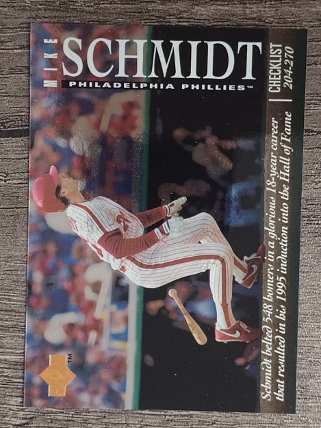 1995 Upper Deck Checklists #5B Mike Schmidt