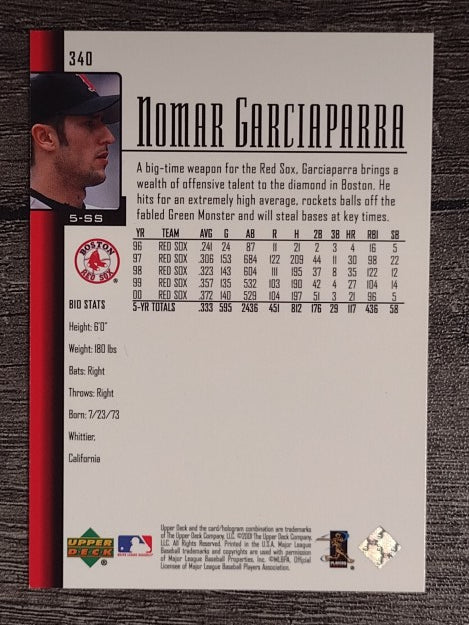 2001 Upper Deck #340 Nomar Garciaparra