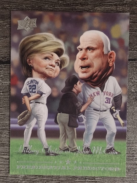 2008 UD Presidential Running Mate Predictors #PP14A John McCain/Hillary Clinton