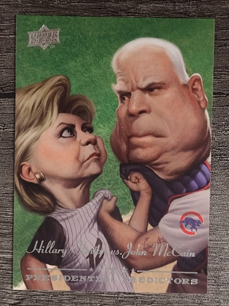 2008 UD Presidential Running Mate Predictors #PP10A John McCain/Hillary Clinton