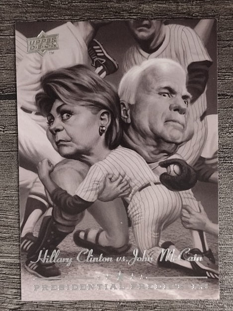 2008 UD Presidential Running Mate Predictors #PP13A John McCain/Hillary Clinton