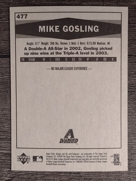 2004 Upper Deck Vintage #477 Mike Gosling RC
