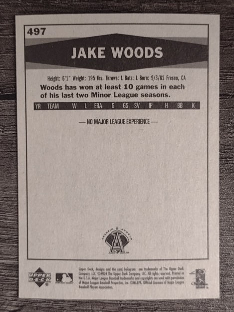 2004 Upper Deck Vintage #497 Jake Woods RC