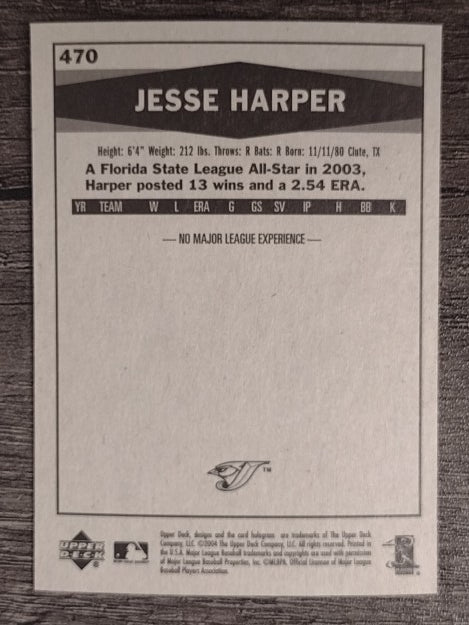 2004 Upper Deck Vintage #470 Jesse Harper RC