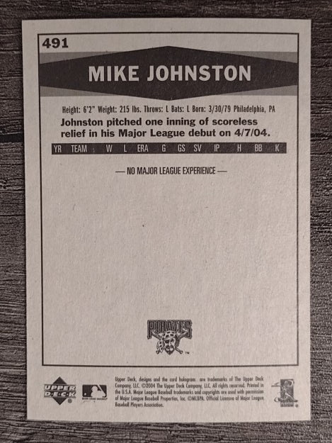 2004 Upper Deck Vintage #491 Mike Johnston RC
