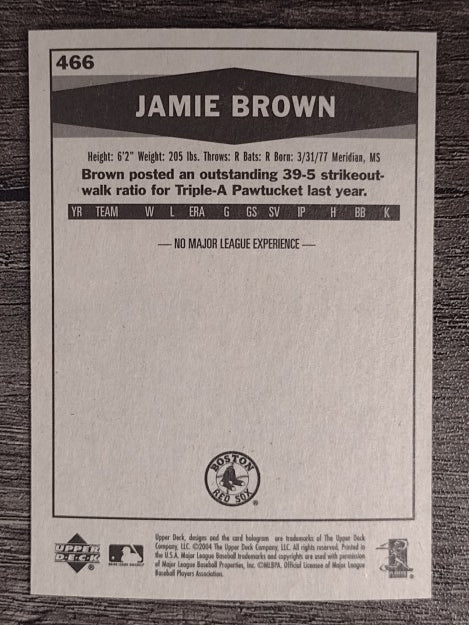 2004 Upper Deck Vintage #466 Jamie Brown RC