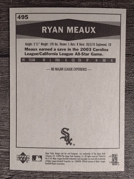2004 Upper Deck Vintage #495 Ryan Meaux RC