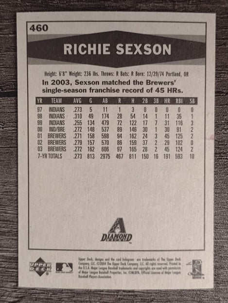 2004 Upper Deck Vintage #460 Richie Sexson